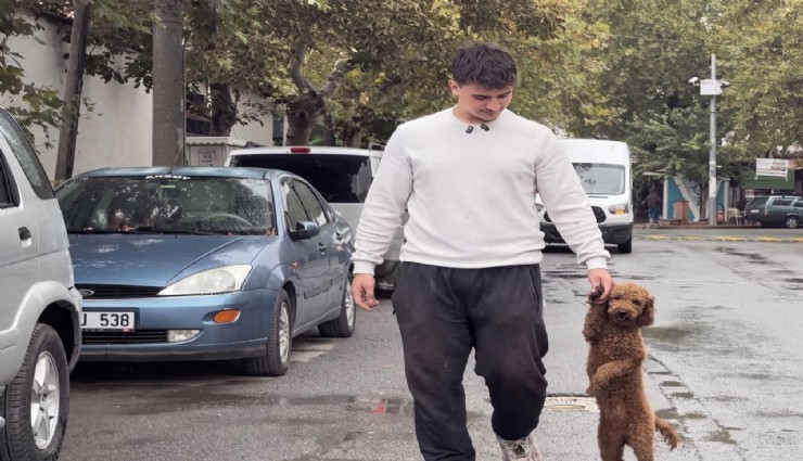 Köpeğini patisinden tutarak yürüten vatandaştan açıklama
