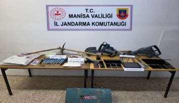 Manisa’da define operasyonu: 8 şüpheli suçüstü yakalandı