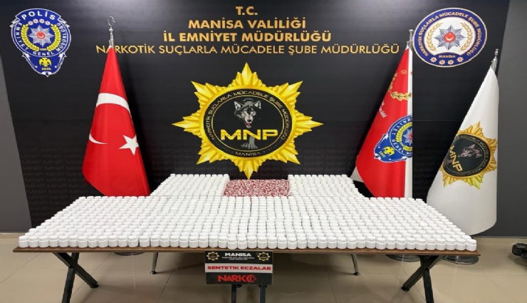 Manisa'da zehir tacirlerine geçit yok: 57 bin hap ele geçirildi