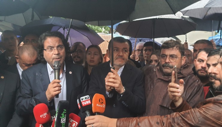 Merkezefendi'de Şeniz Doğan’a sağanak altında destek