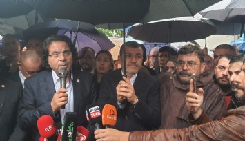 Merkezefendi'de Şeniz Doğan’a sağanak altında destek