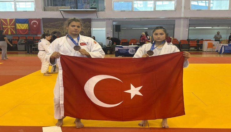 Salihli’ye Balkan gururu: Göksu ve Hira’dan bronz madalya