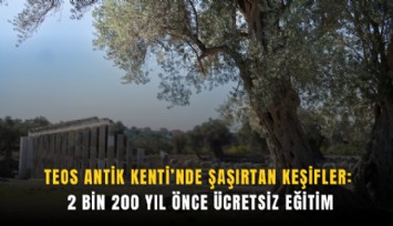 Teos Antik Kenti’nde şaşırtan keşifler: 2 bin 200 yıl önce ücretsiz eğitim