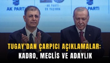 Tugay'dan çarpıcı açıklamalar: Kadro, meclis ve adaylık