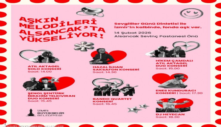 Aşkın melodileri Alsancak’ta yükseliyor