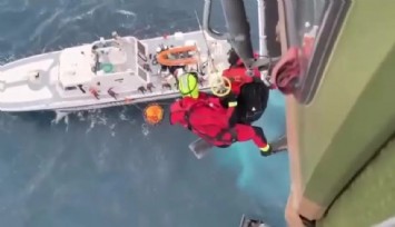 İzmir açıklarında 2 kazazede sağ kurtarıldı