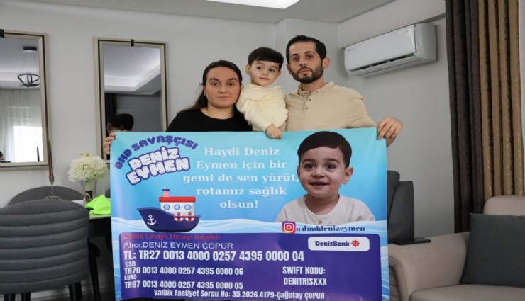 İzmirli 2.5 yaşındaki Deniz Eymen’in hayat için zamana karşı yarışı