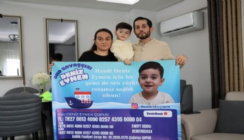 İzmirli 2.5 yaşındaki Deniz Eymen’in hayat için zamana karşı yarışı