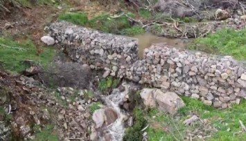 Karşıyaka-Yamanlar’da yangın sonrası erozyon önlemi: 84 Gabion eşik kuruldu