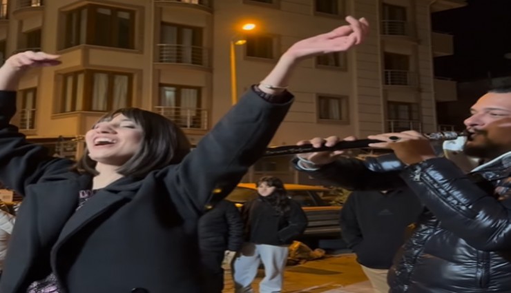 Muğla'da kanseri yenen kadın davul zurna ile kutladı