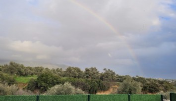 Tralleis’ten kente uzanan gök kuşağı kartpostallık görüntüler oluşturdu