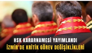 HSK kararnamesi yayımlandı: İzmir’de kritik görev değişiklikleri