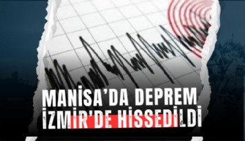 Manisa Turgutlu'da 3.9 büyüklüğünde deprem meydana geldi
