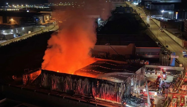 Ankara’da fabrika yangını
