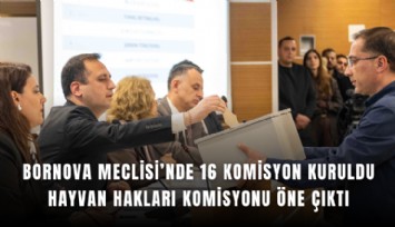Bornova Meclisi’nde 16 komisyon kuruldu, Hayvan Hakları Komisyonu öne çıktı