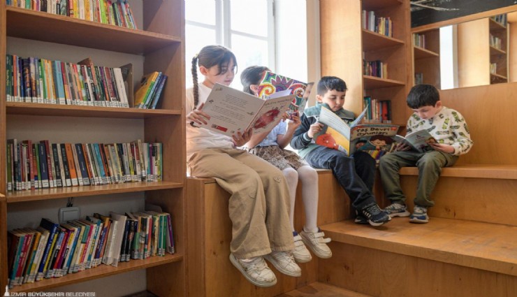 Buca’da çocuklara özel kütüphane