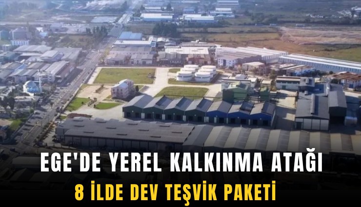 Ege'de yerel kalkınma atağı: 8 ilde dev teşvik paketi