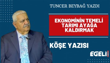 Ekonominin temeli tarımı ayağa kaldırmak