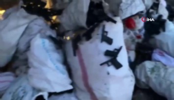 İstanbul'da toprak altından binlerce silah parçası ele geçirildi