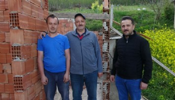 Karadeniz usulü çözüm: Duvarı yıkmadan 1 metre taşıdılar