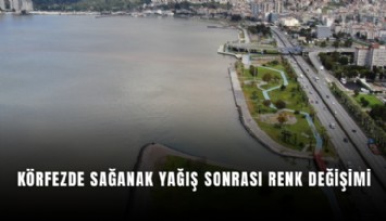 Körfezde sağanak yağış sonrası renk değişimi