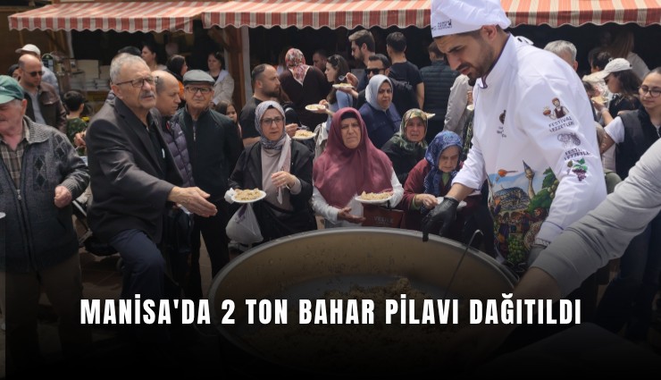 Manisa'da 2 ton bahar pilavı dağıtıldı