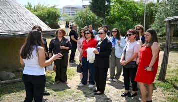 Başkan eşleri Bornova’da buluştu: Tarih, üretim ve teknoloji aynı rotada