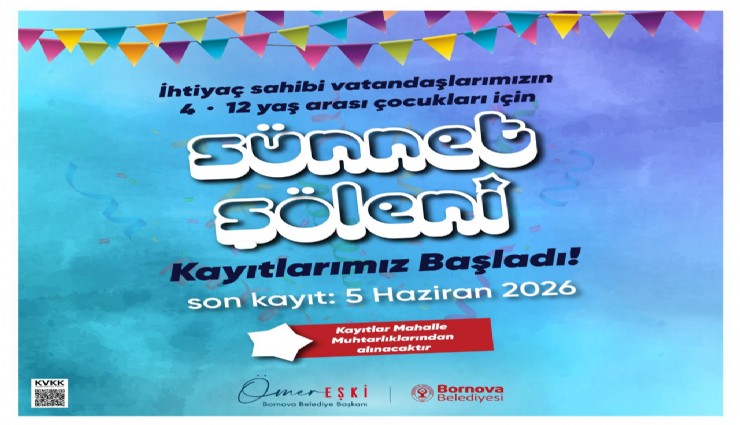 Bornova Belediyesi’nden ihtiyaç sahibi çocuklara sünnet şöleni
