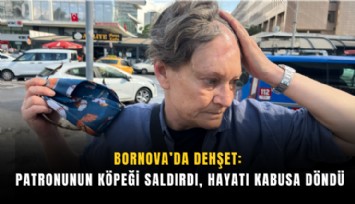 Bornova’da dehşet: Patronunun köpeği saldırdı, hayatı kabusa döndü