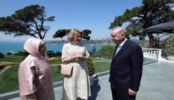 Cumhurbaşkanı Erdoğan, Belçika Kraliçesi Mathilde’i kabul etti