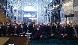 Erdoğan Ayasofya'da konuştu: İstanbul bu akşam bambaşka olacak