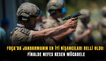 Foça’da jandarmanın en iyi nişancıları belli oldu: Finalde nefes kesen mücadele