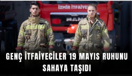 Genç itfaiyeciler 19 Mayıs ruhunu sahaya taşıdı