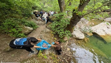 İtfaiyecilerden doğada farkındalık yürüyüşü