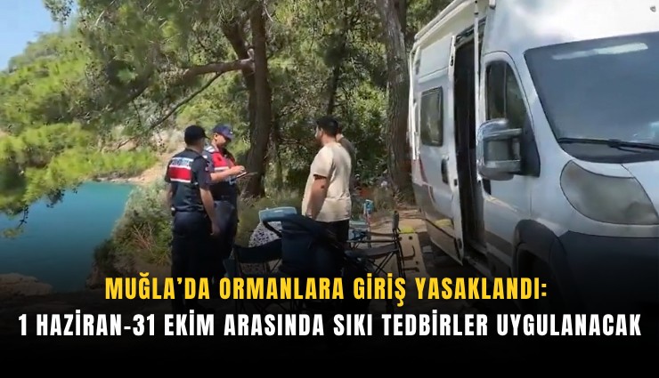 Muğla’da ormanlara giriş yasaklandı: 1 Haziran31 Ekim arasında sıkı tedbirler uygulanacak