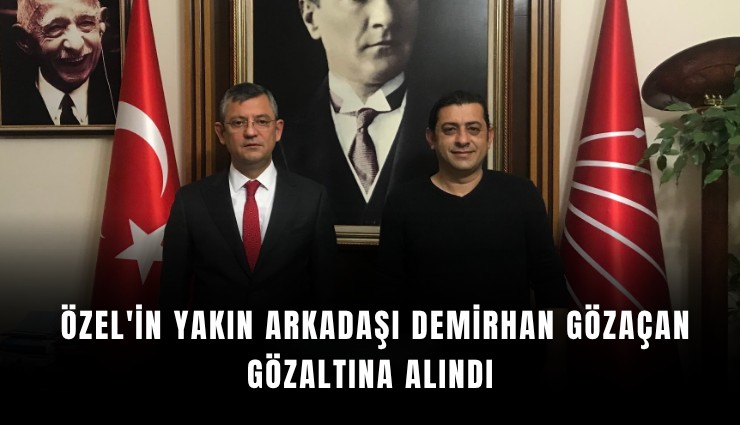 Manisa Büyükşehir Belediyesi Başkan Danışmanı gözaltına alındı