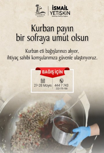 Seferihisar’da Kurban Bayramı dayanışması: Bağışlanan etler ihtiyaç sahiplerine ulaştırılacak