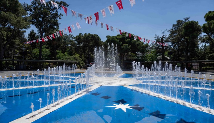 Bornova’da Büyükpark yenilendi: Kuru havuz Kuzey Yıldızı tasarımıyla yeni görünüm kazandı