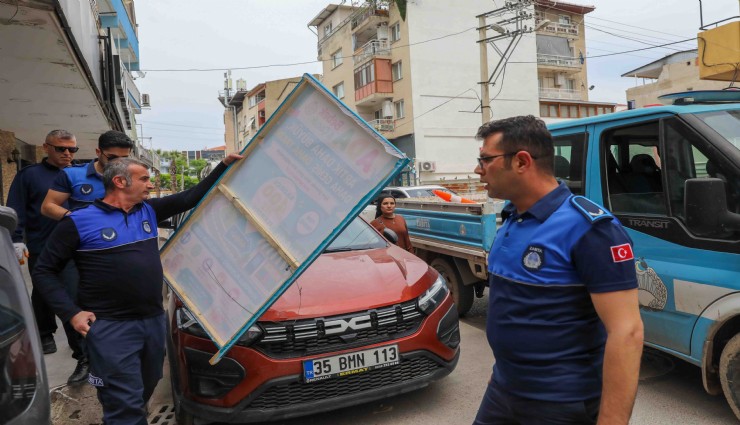 Buca’da kaldırım işgaline geçit yok: Zabıtadan sıkı denetim