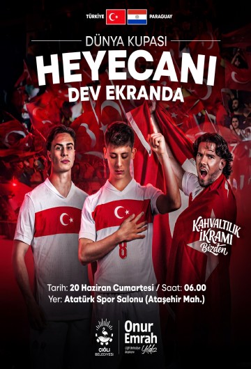 Çiğli’de milli heyecan dev ekranda yaşanacak