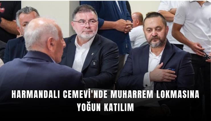 Harmandalı Cemevi'nde Muharrem lokmasına yoğun katılım