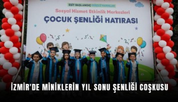 İzmir'de miniklerin yıl sonu şenliği coşkusu