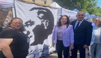 Manisa'da 7 bin 600 motifli Atatürk portresi sergiye damga vurdu