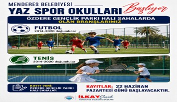 Menderes’te yaz spor okulları için kayıt heyecanı başladı