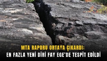 MTA raporu ortaya çıkardı: En fazla yeni diri fay Ege’de tespit edildi