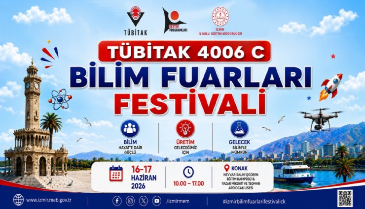 TÜBİTAK 4006-CBilim Fuarları Festivaliİzmir’de gerçekleştirilecek
