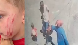 Van’da sokakta oynayan çocuğa saldırı: O anlar kamerada