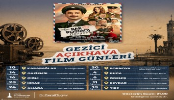 Açık hava sineması 9 ilçede İzmirlilerle buluşacak