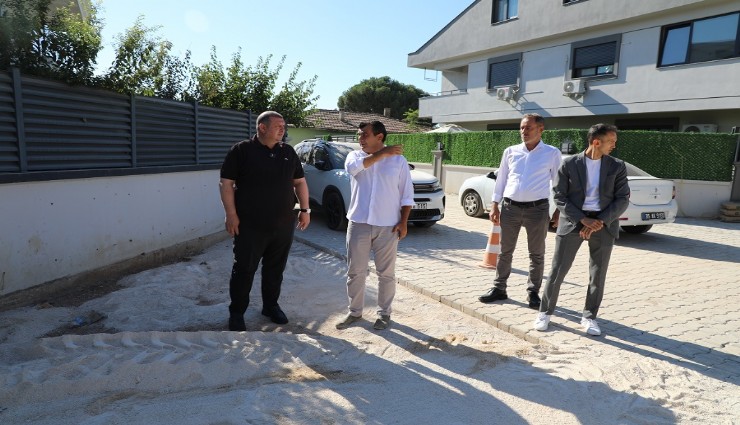 Başkan Çiçek'ten sahada denetim
