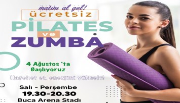Buca Arena’da ücretsiz pilates ve zumba dersleri